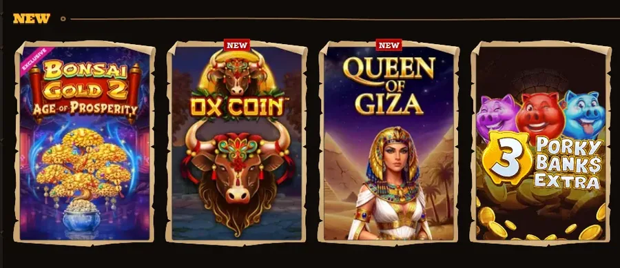 Sélection Nouveaux jeux du lobby Lizaro